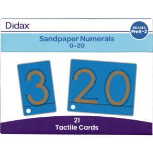 Tactile Sandpaper Numerals 0-20