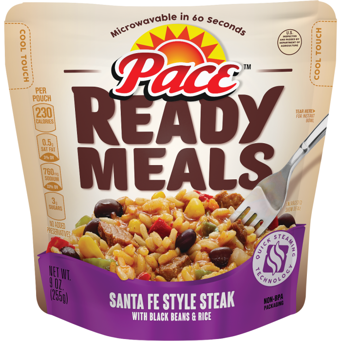 Santa Fe Style Steak with Black Beans & Rice Meal