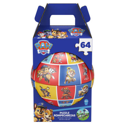 Spin Master Games, PAW Patrol, 64-Piece Puzzle Sphere, Round Puzzle, Puzzles for Preschoolers, PAW Patrol Puzzle, Ages 4+