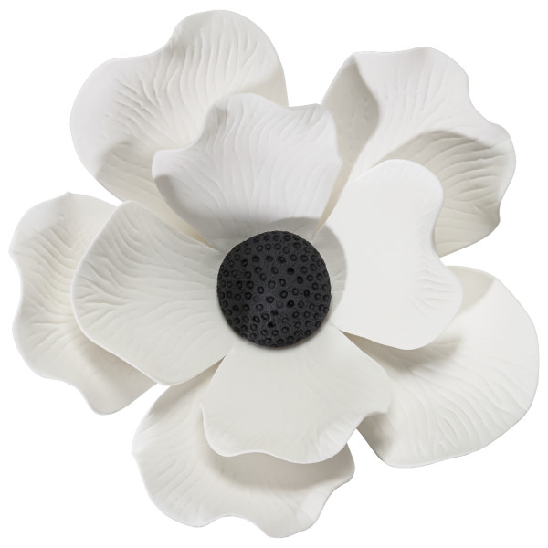 White Poppy Gum Paste Flowers