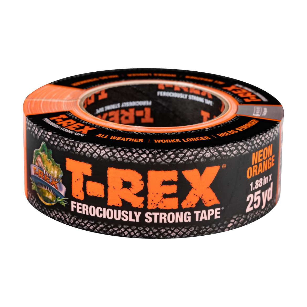 T-Rex® Tape - Neon Orange, 1.88 in. x 25 yd.