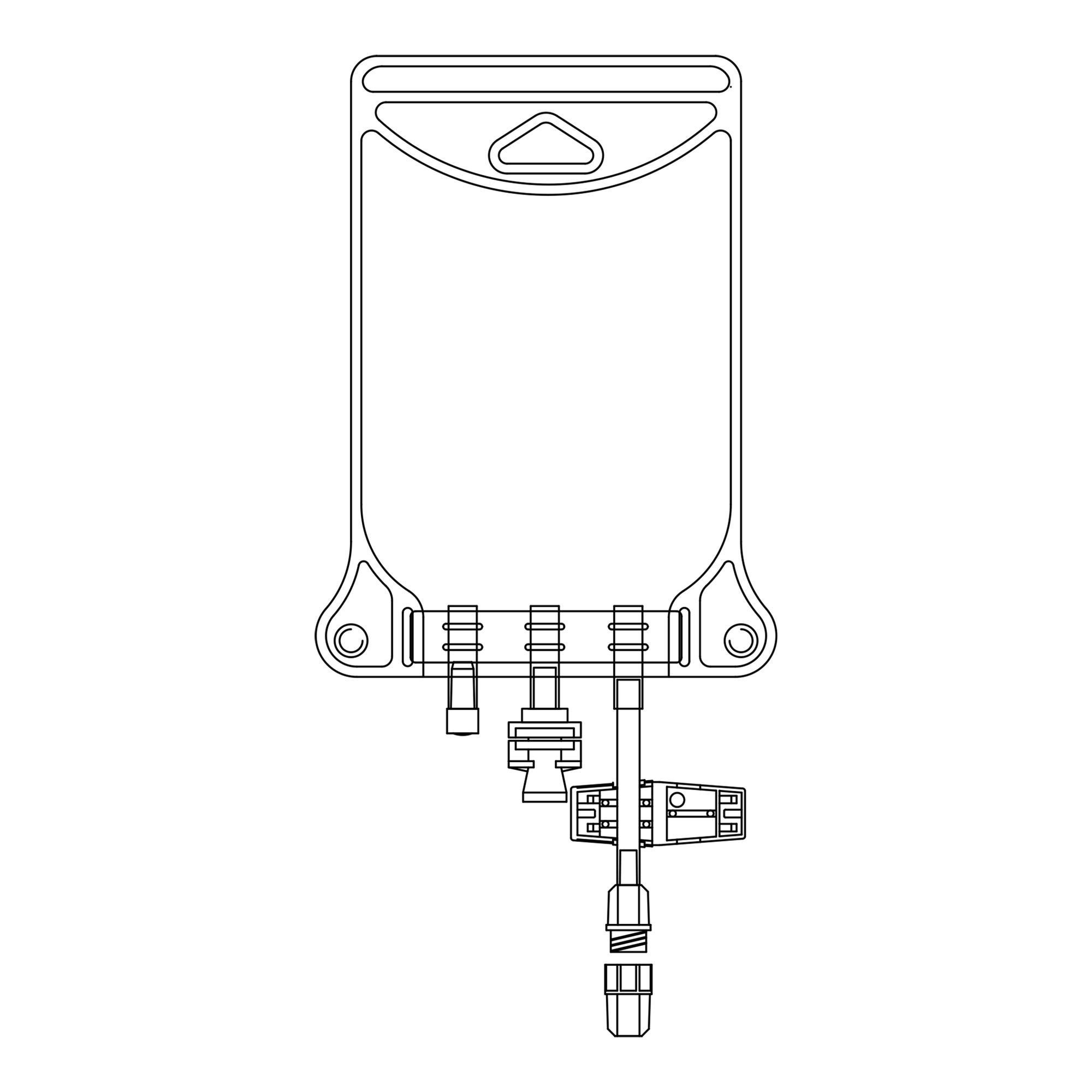 McKesson Brand BAG, EVA W/ FML CONN 250ML (50/CS)
