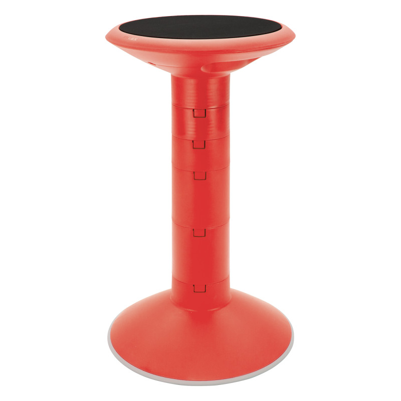 Wiggle stool, 12 to 24-inch, Red