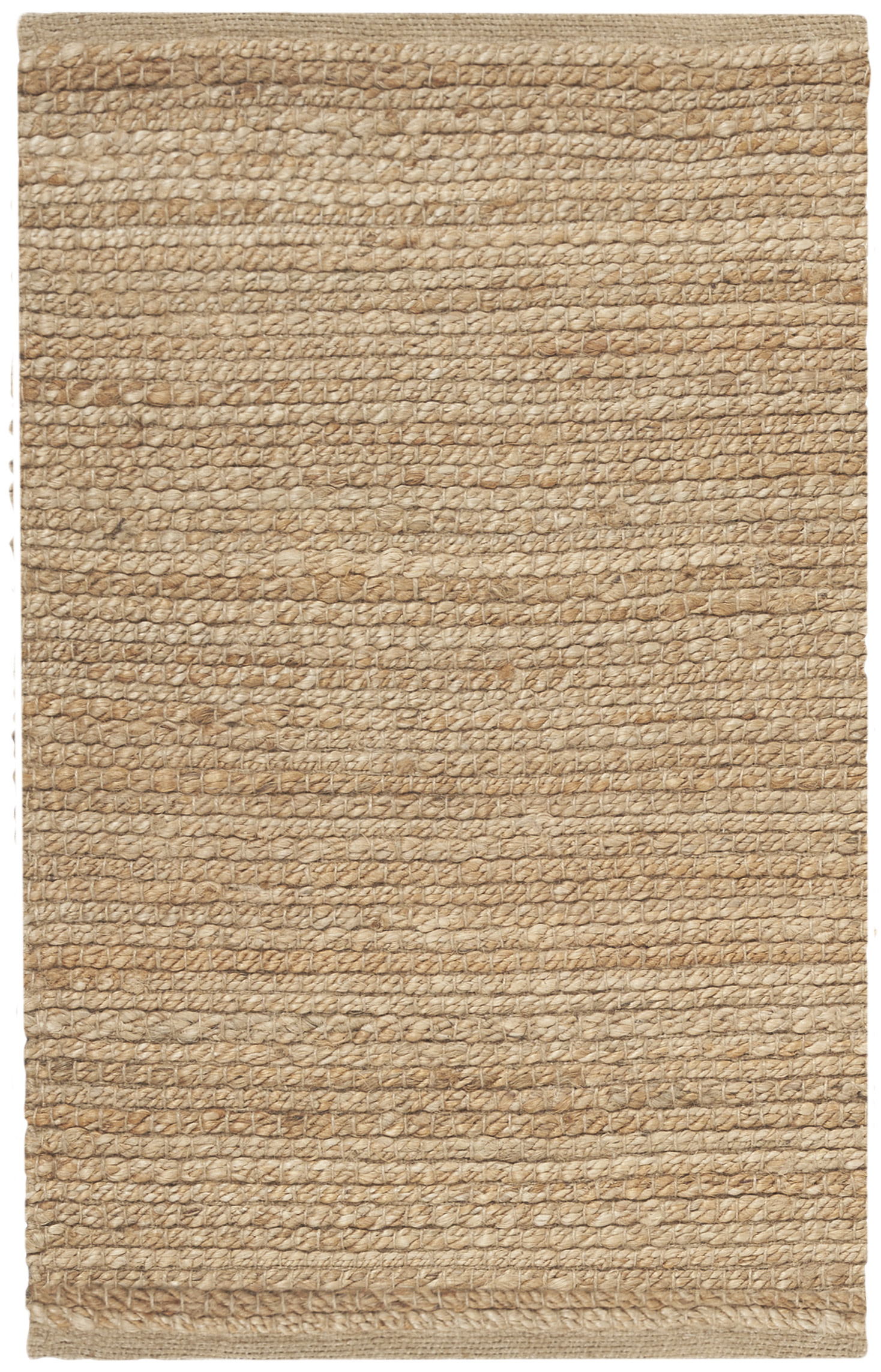 Nourison Natural Jute 3' x 5' Natural Farmhouse Indoor Rug