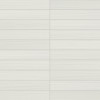 Woven White 1×6 Straight Stacked Mosaic Mosaic