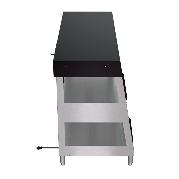 55-inch-wide 208-240-volt 4-pan humidity-controlled hot food display case
