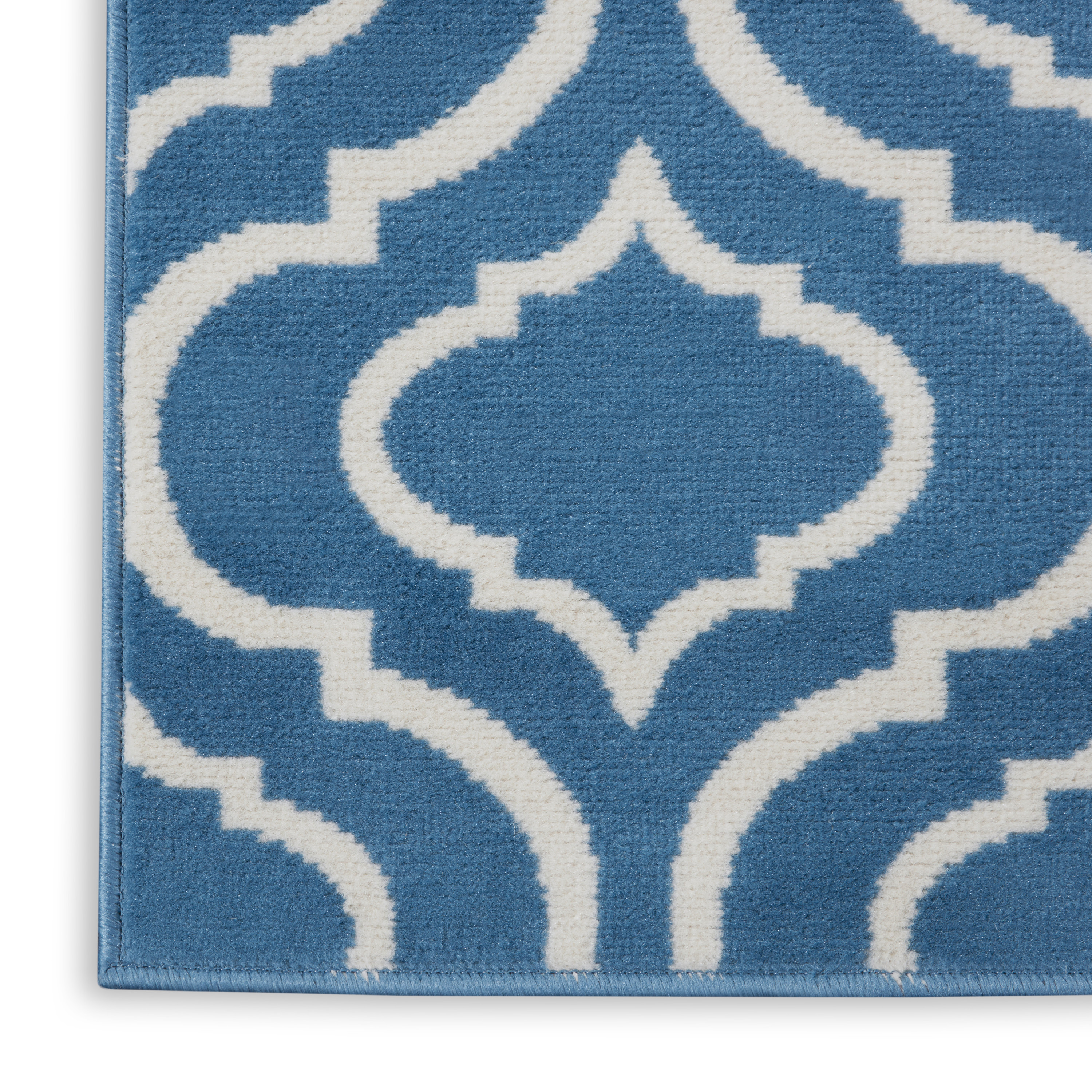 Nourison Jubilant 4' x 6' Blue Contemporary Indoor Rug