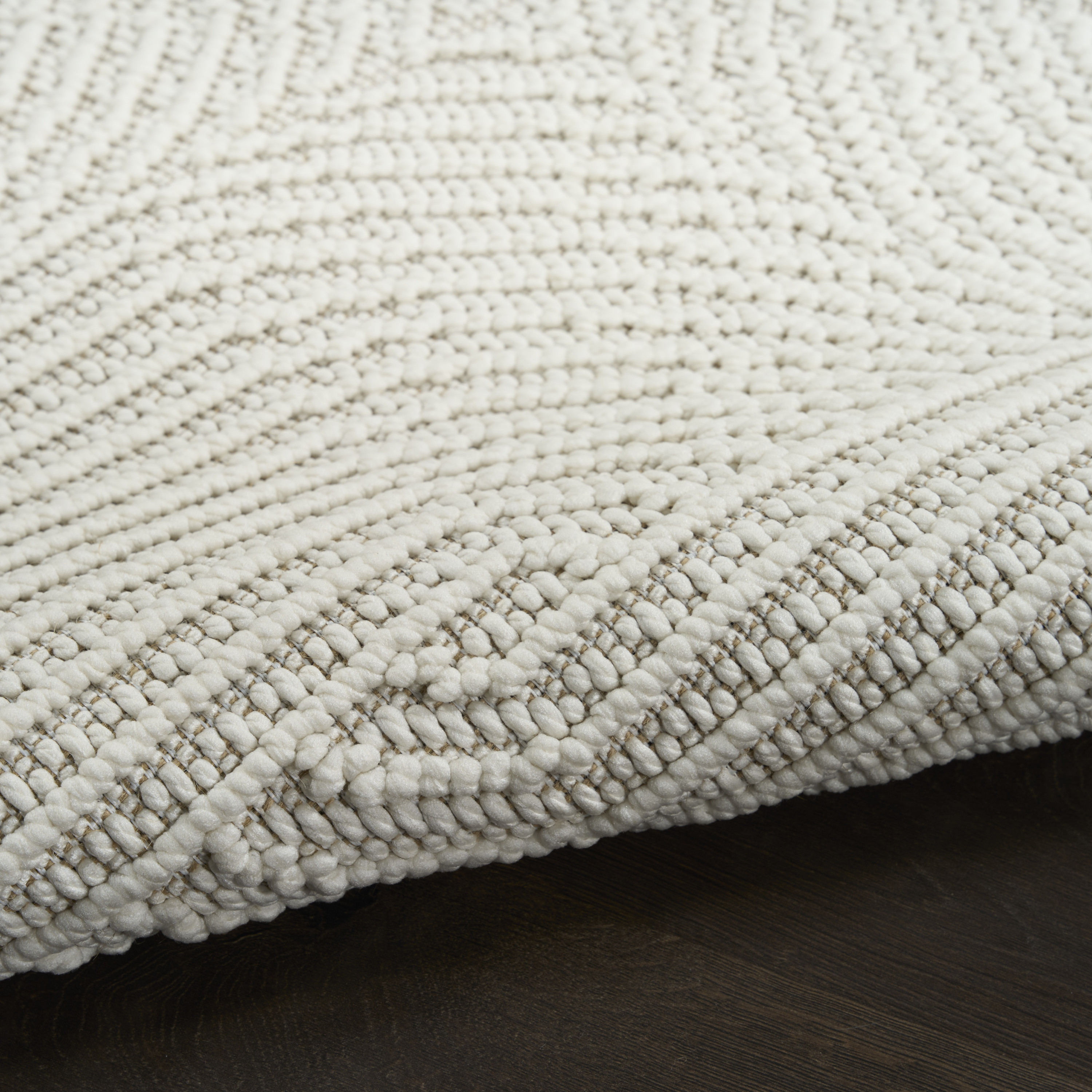 Nourison Natural Texture 7'10" x 9'10" Ivory Modern Indoor Rug