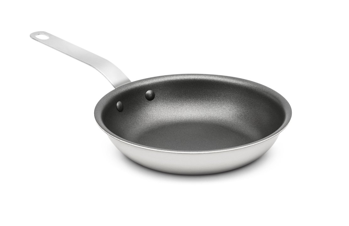 8-inch Tribute® 3-ply fry pan with CeramiGuard® II nonstick coating and plated handle