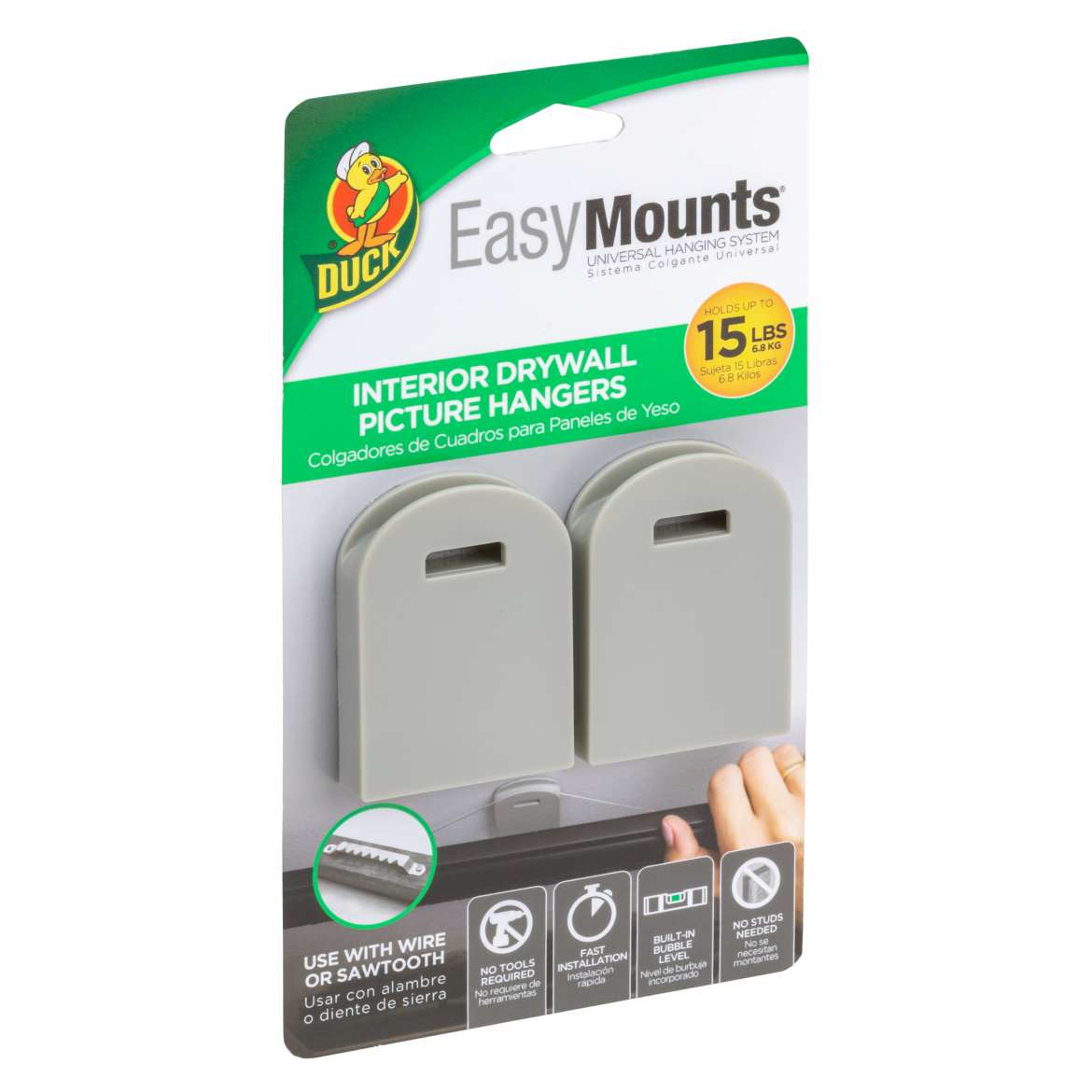 Duck® EasyMounts® Interior Drywall Picture Hanger Image
