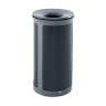 Rubbermaid Commercial, Enhance, 33 gal, Metal, Black, Round, Receptacle
