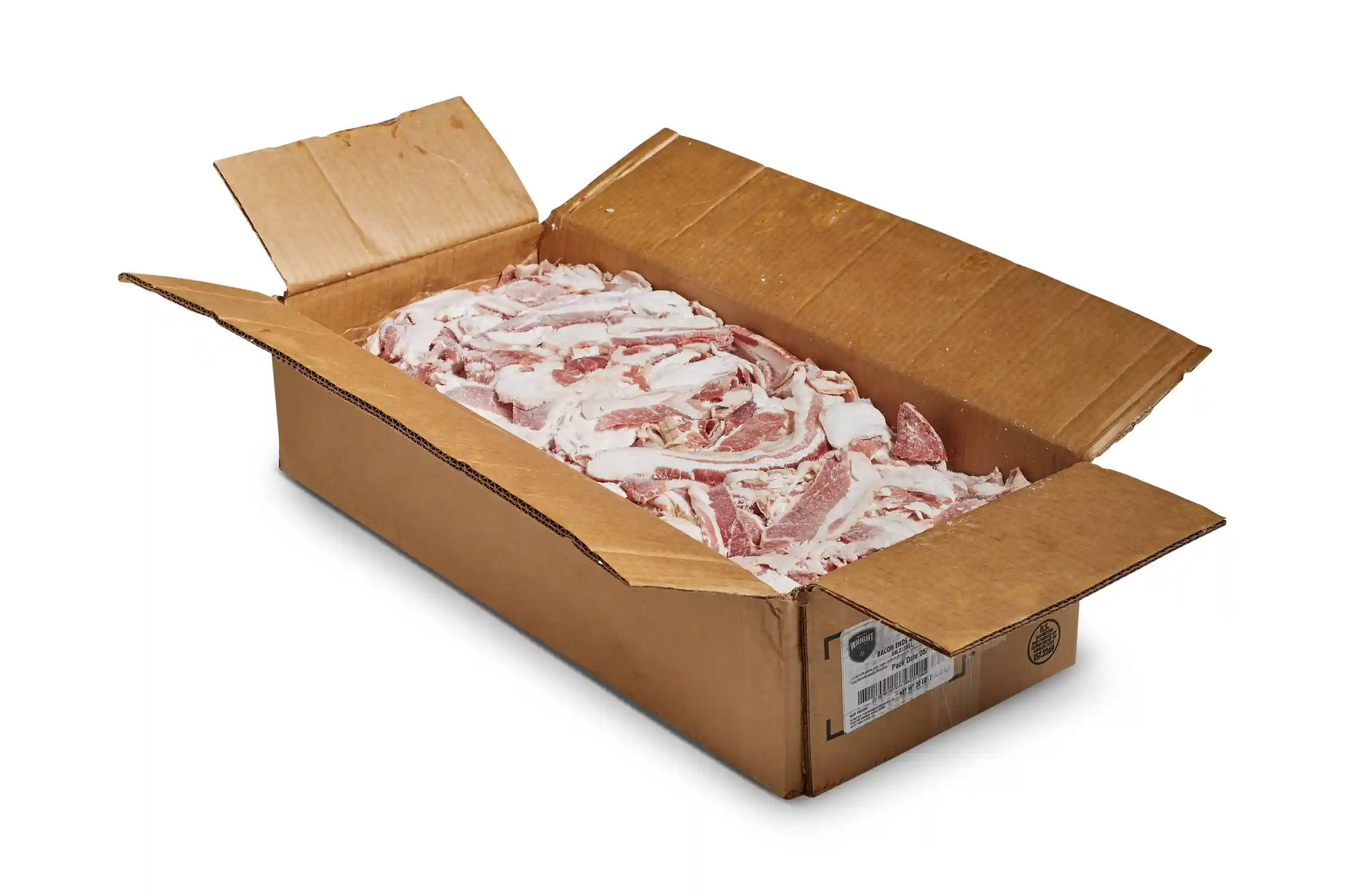 Wright® Brand Raw Smoked Bacon Ends and Pieces, 30 Lbs, Vacuum-sealed, Frozen_image_31