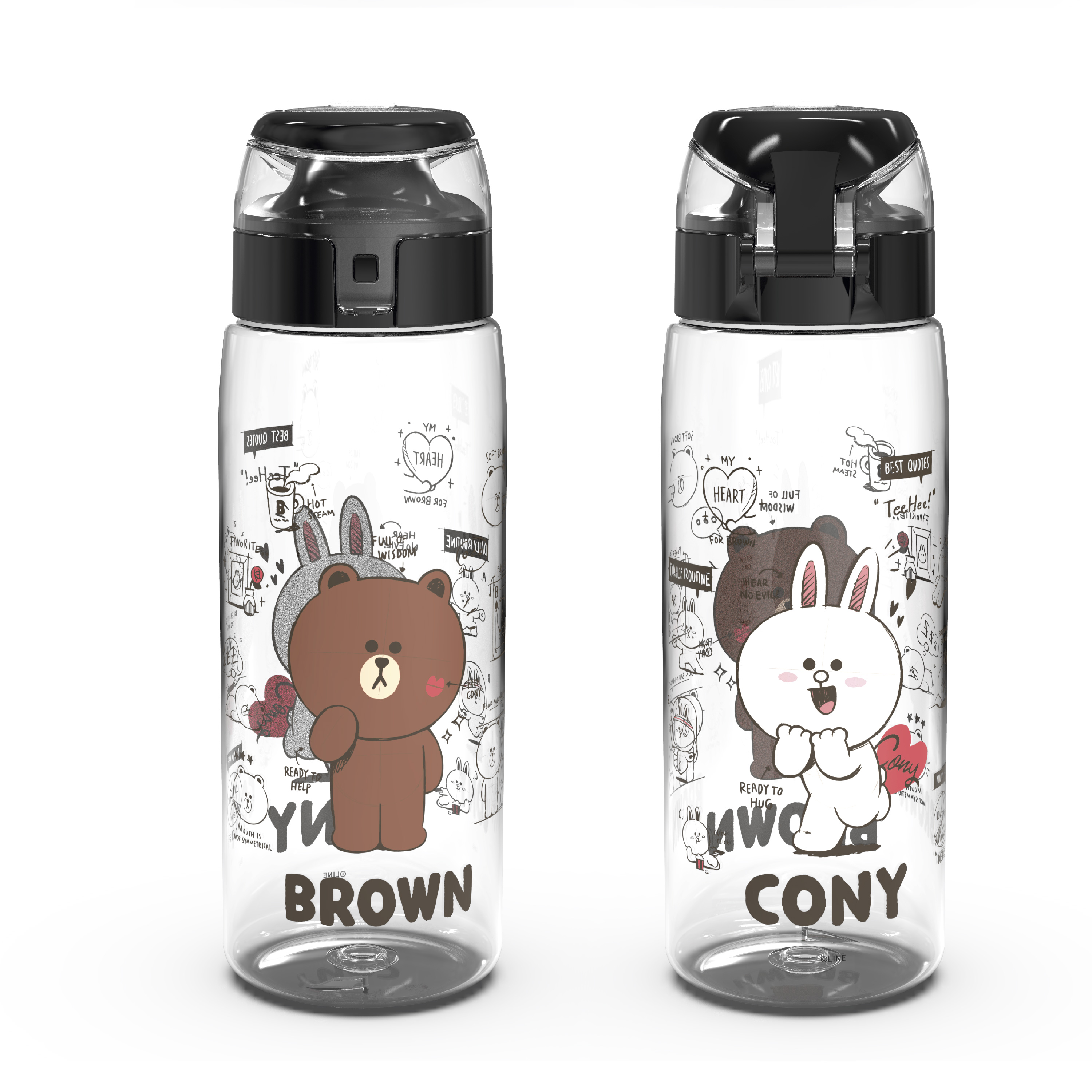 Line Friends 25 ounce Water Bottle, Teddy Bear slideshow image 3 Line Friends 25 ounce Water Bottle, Teddy Bear slideshow image 3