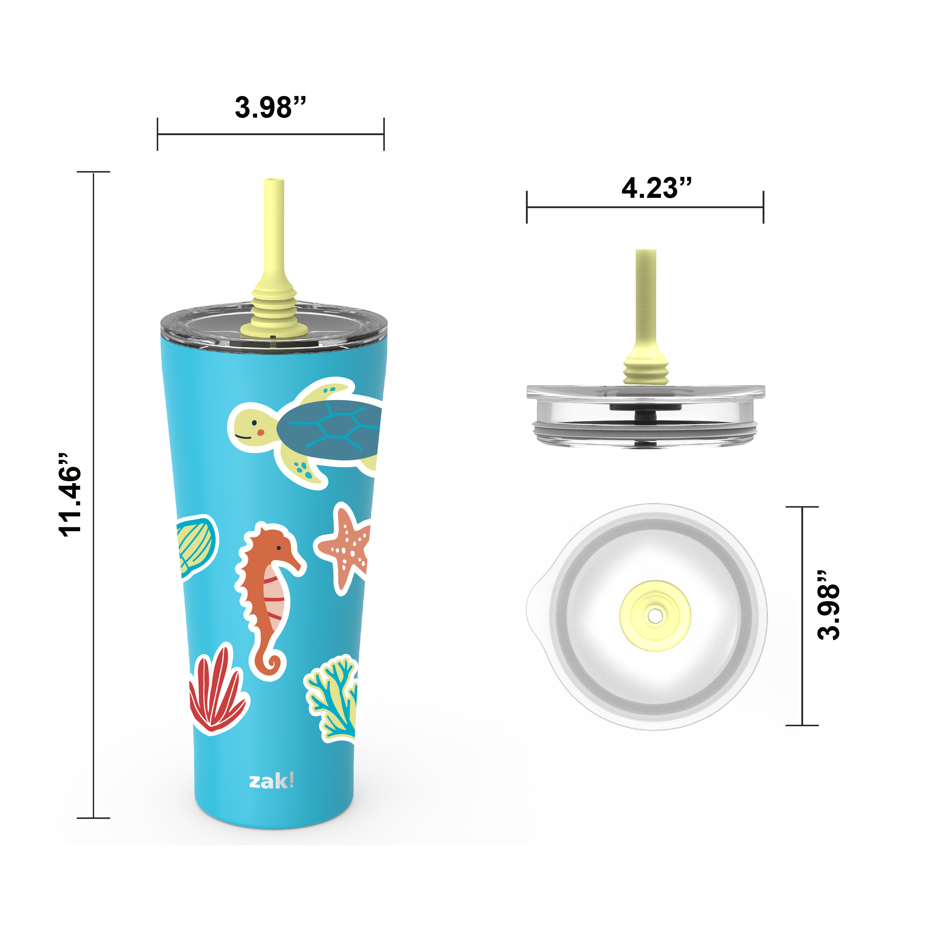 Alfalfa 30 ounce Insulated Tumbler, Ocean Friends slideshow image 4 Alfalfa 30 ounce Insulated Tumbler, Ocean Friends slideshow image 4