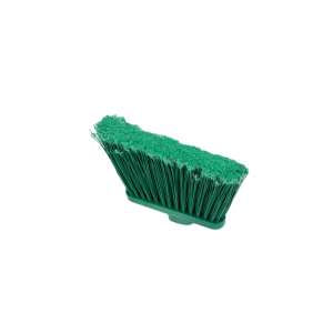 Carlisle, Sparta OmniFit, 12in, Color-Code Flagged Broom Head, Polypropylene Bristles, Green
