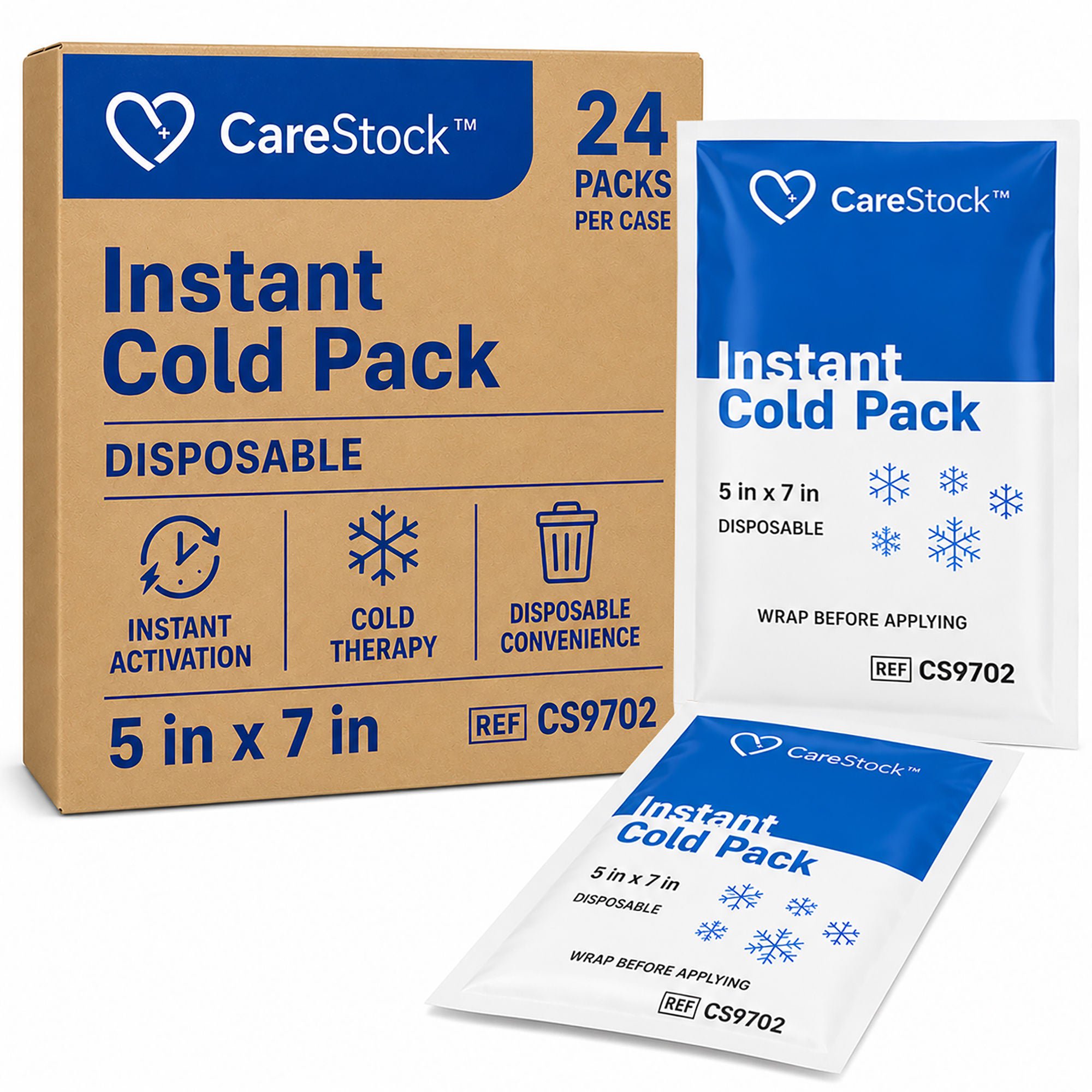 CareStock™ Instant Cold Pack, 5 x 7 Inch