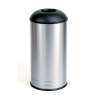 Bobrick, 18 gal, Stain Finish, Stainless Steel, Round, Receptacle