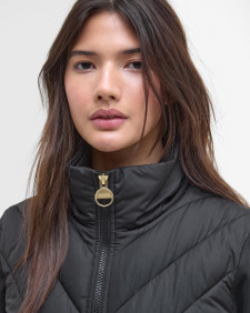 Natalia Quilted Sweatshirt Black