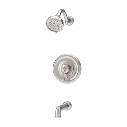 Braston Tub and Shower Trim with VersaFlex Integral Diverter for Test Cap Valve