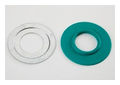 Raintight Reducing Washer Galvanized Steel/Rubber 1-3/4 in. Ball Burnish Finish Green/Silver