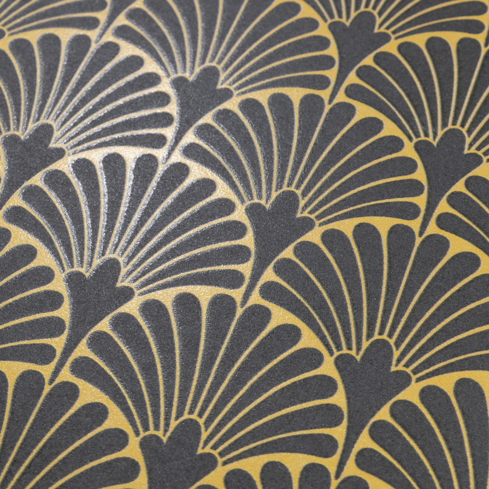 Art Deco Mahattan Black 11-3/4 in. x 11-3/4 in. Porcelain Floor and Wall Tile