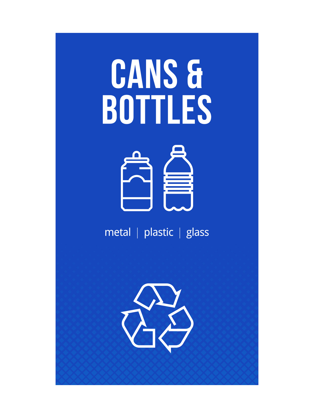 FUSION – Sign – Body – Cans & Bottles – Blue