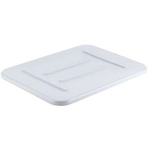 Rubbermaid Commercial, Polyethylene Bus Tub Lid, 22" x 17", Gray