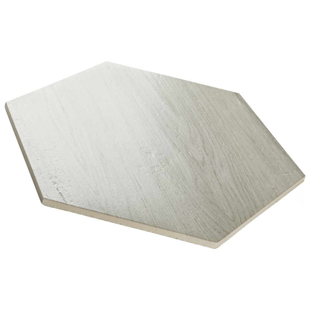 Natura Hex White 14-1/8 in. x 16-1/4 in. Porcelain Floor and Wall Tile