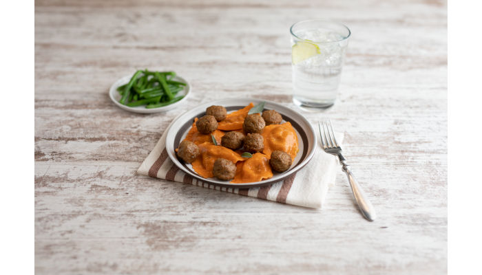 Bonici® Fully Cooked Oven Roasted Savory Beef and Chicken Meatballs, .5 oz_image_1