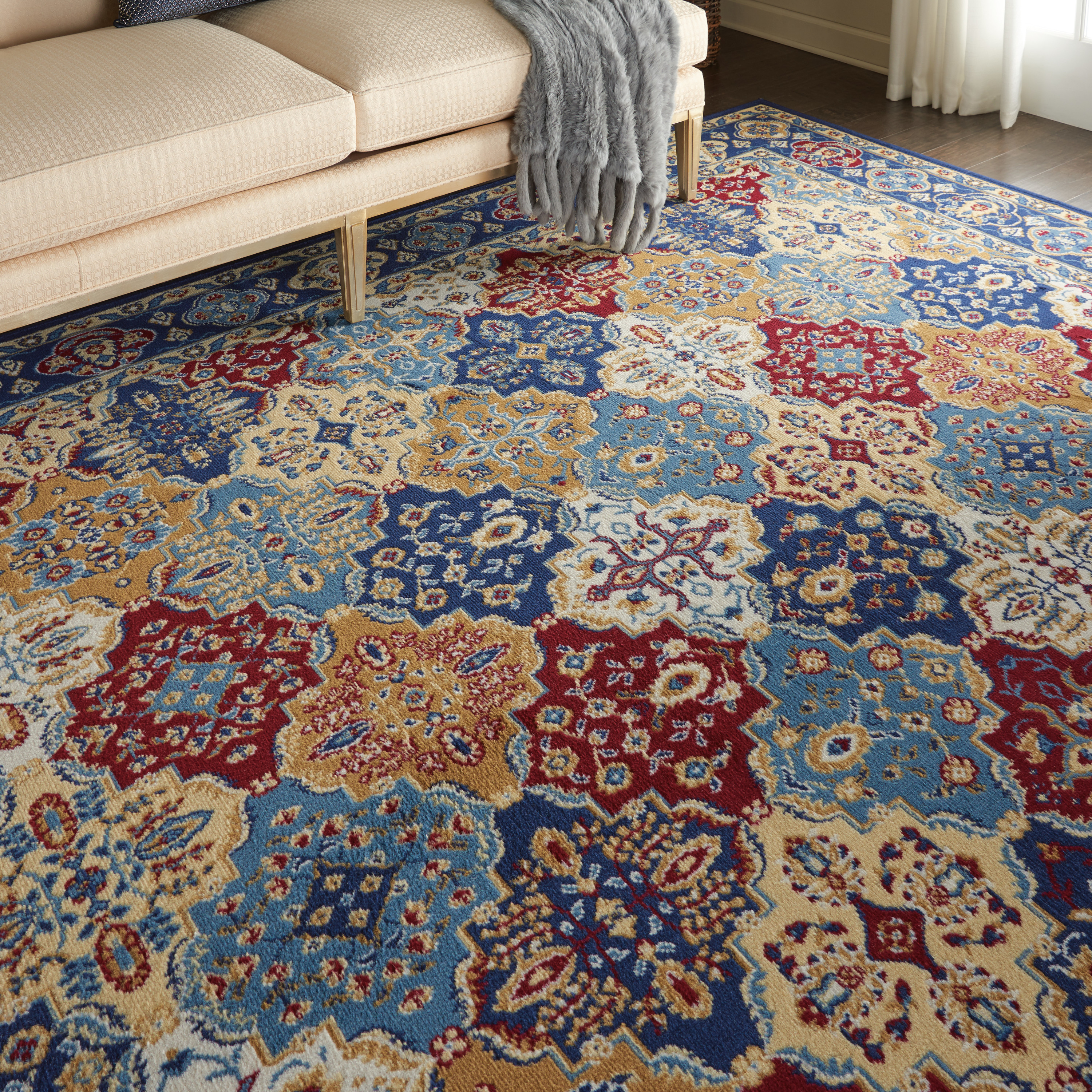 Nourison Grafix 7'10" x 9'10" Multicolor Bohemian Indoor Rug