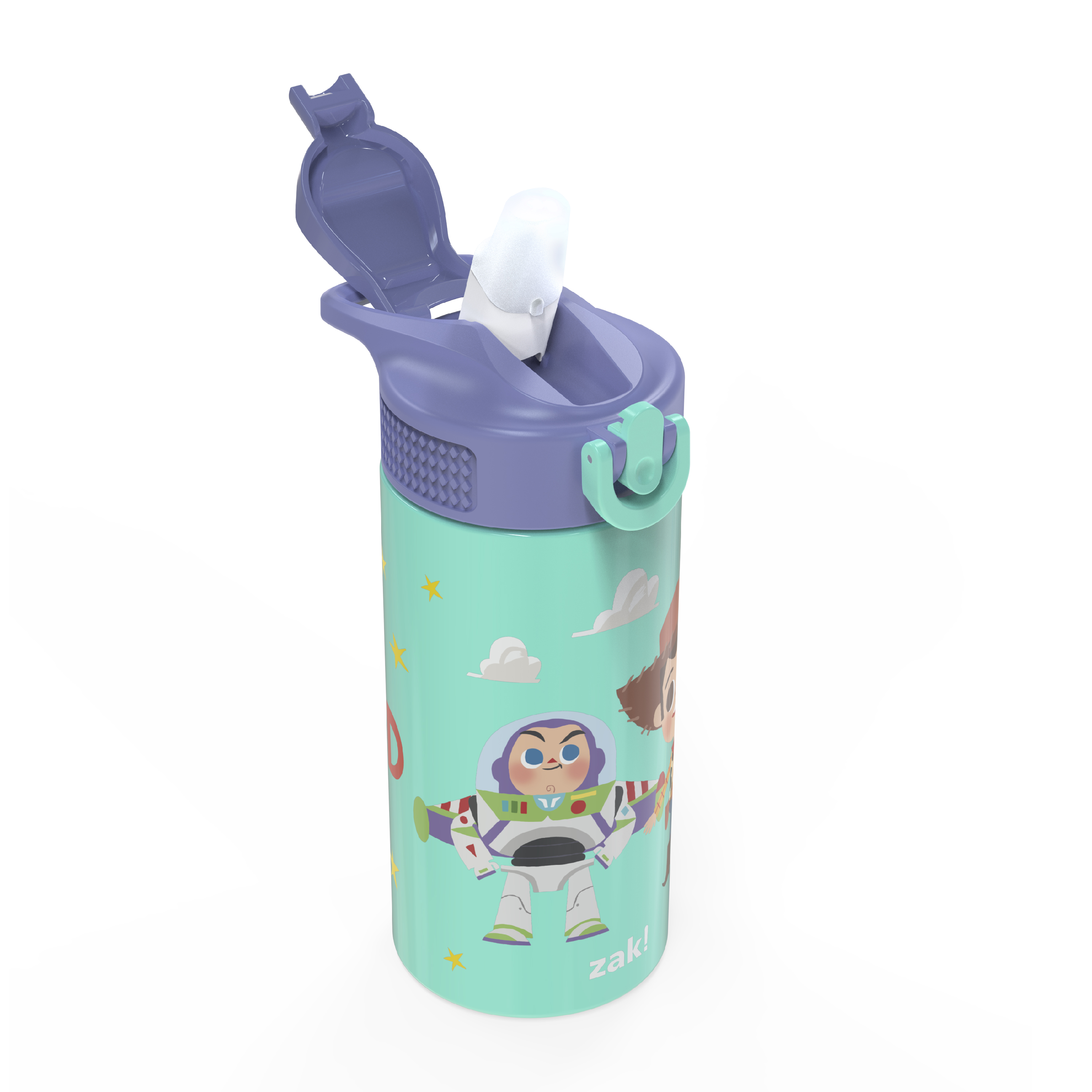 Disney and Pixar 14 ounce Stainless Steel Vacuum Insulated Water Bottle, Buzz and Woody slideshow image 2