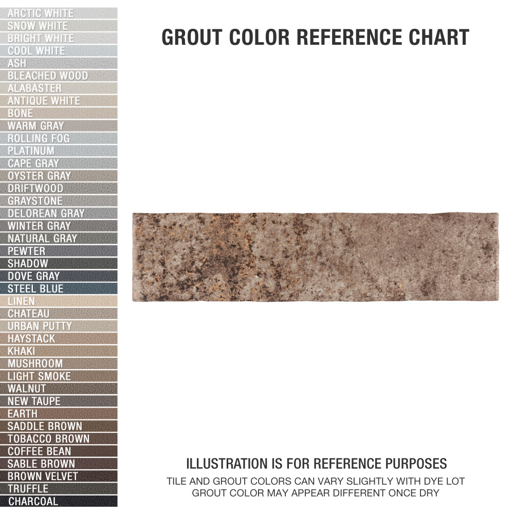 London Brown Glossy 3 in. x 12 in. Ceramic Wall Tile