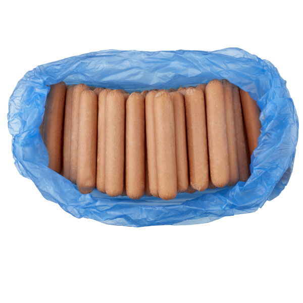 HORMEL(r) Frank, Beef, 6 inch, 5/1, 10 lb . C1CB - Front Center Inner Pack (Hi Res)