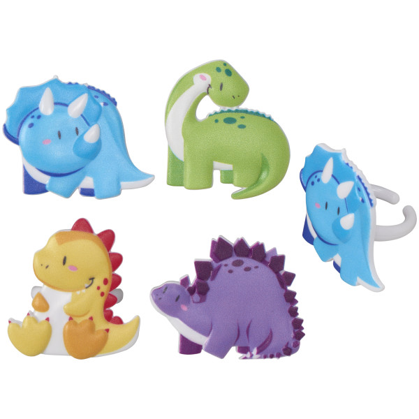Cutsie Dinosaurs Cupcake Rings