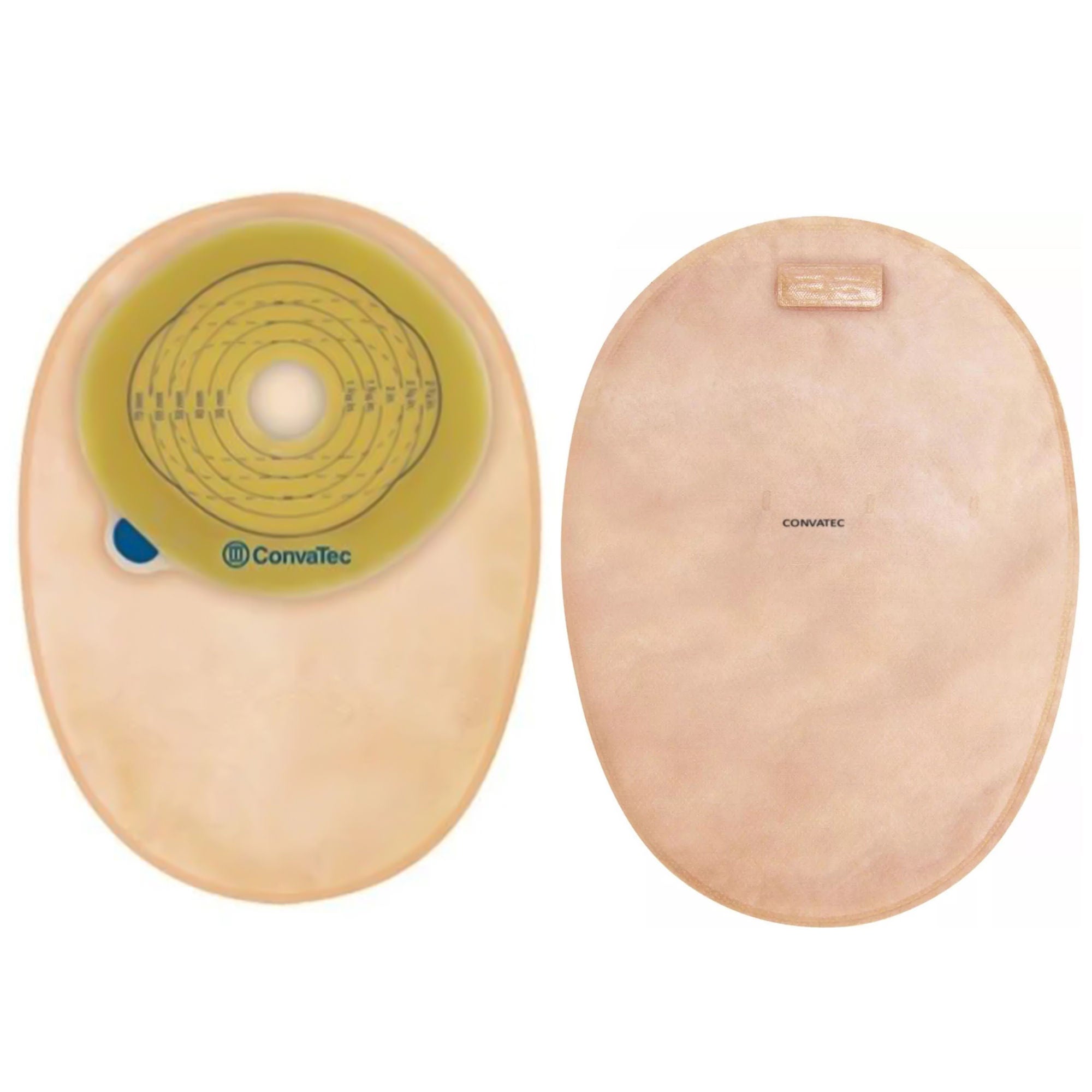 Esteem™+ One-Piece Closed End Opaque Filtered Ostomy Pouch, 1 Inch Stoma