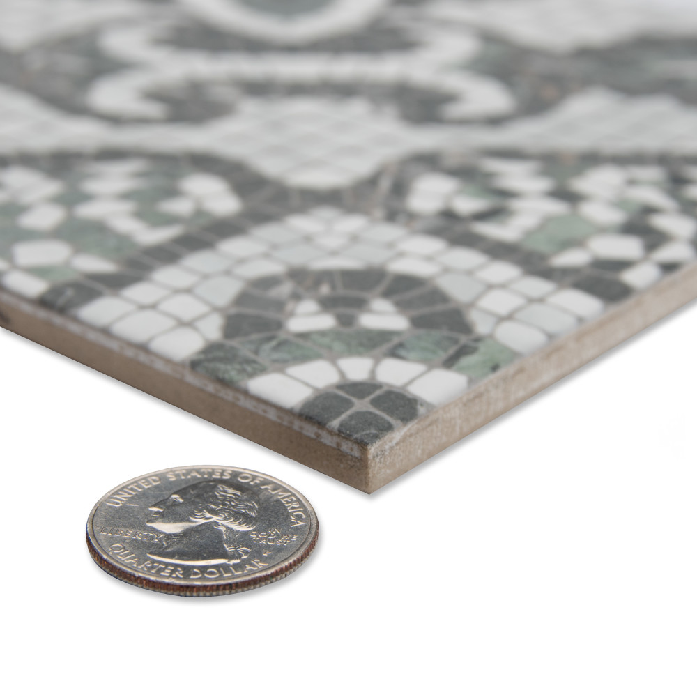 Versailles Mosaico Chateau 7-7/8 in. x 7-7/8 in. Porcelain Floor and Wall Tile