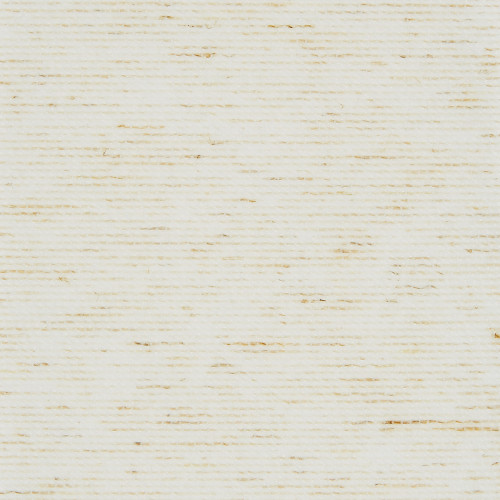 Cream woven fabric with thin, irregular tan horizontal threads â€” forming subtle ribbed texture across the surface â€” tight close-up in even, neutral lighting.
