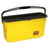 Rubbermaid Commercial, HYGEN, 43.6qt, Charging Bucket, Yellow