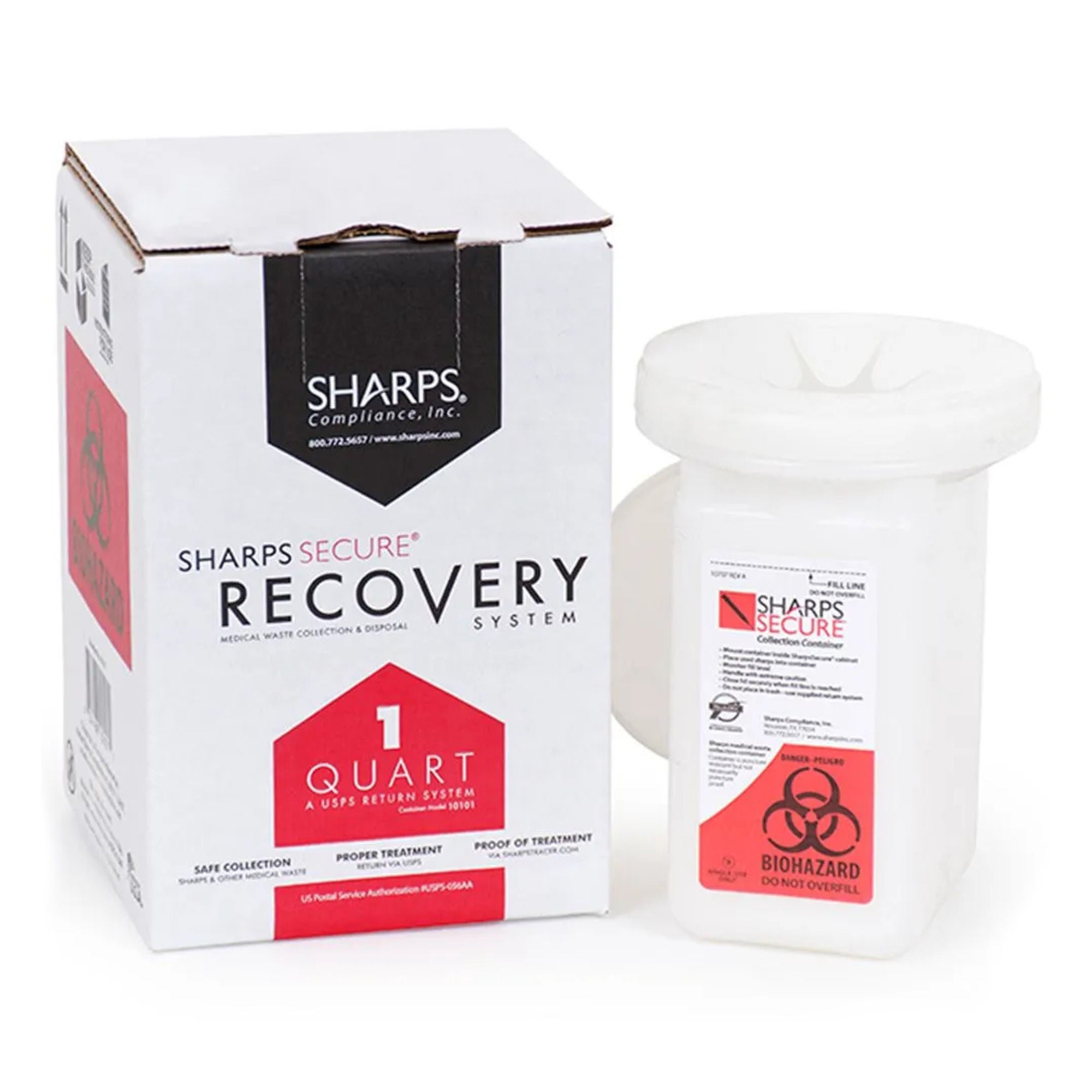 Sharps Compliance CONTAINER, SHARPS MAILBACK REPLCMNT RED (12/CS)