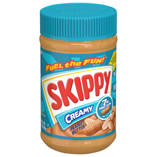 SKIPPY(r) Creamy Peanut Butter, 12/16.3 oz . C1C1 - Front Center In Package (Hi Res)