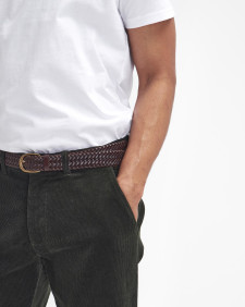 Stretch Cord Tailored Trousers Forest
