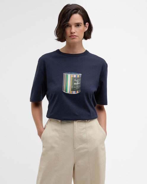 Paul Smith loves Barbour Wax Can Graphic T-Shirt Champion Blue