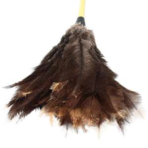 Impact, Economy 23" Ostrich Feather Duster, Ostrich Feather, Brown/Gray, 15 in