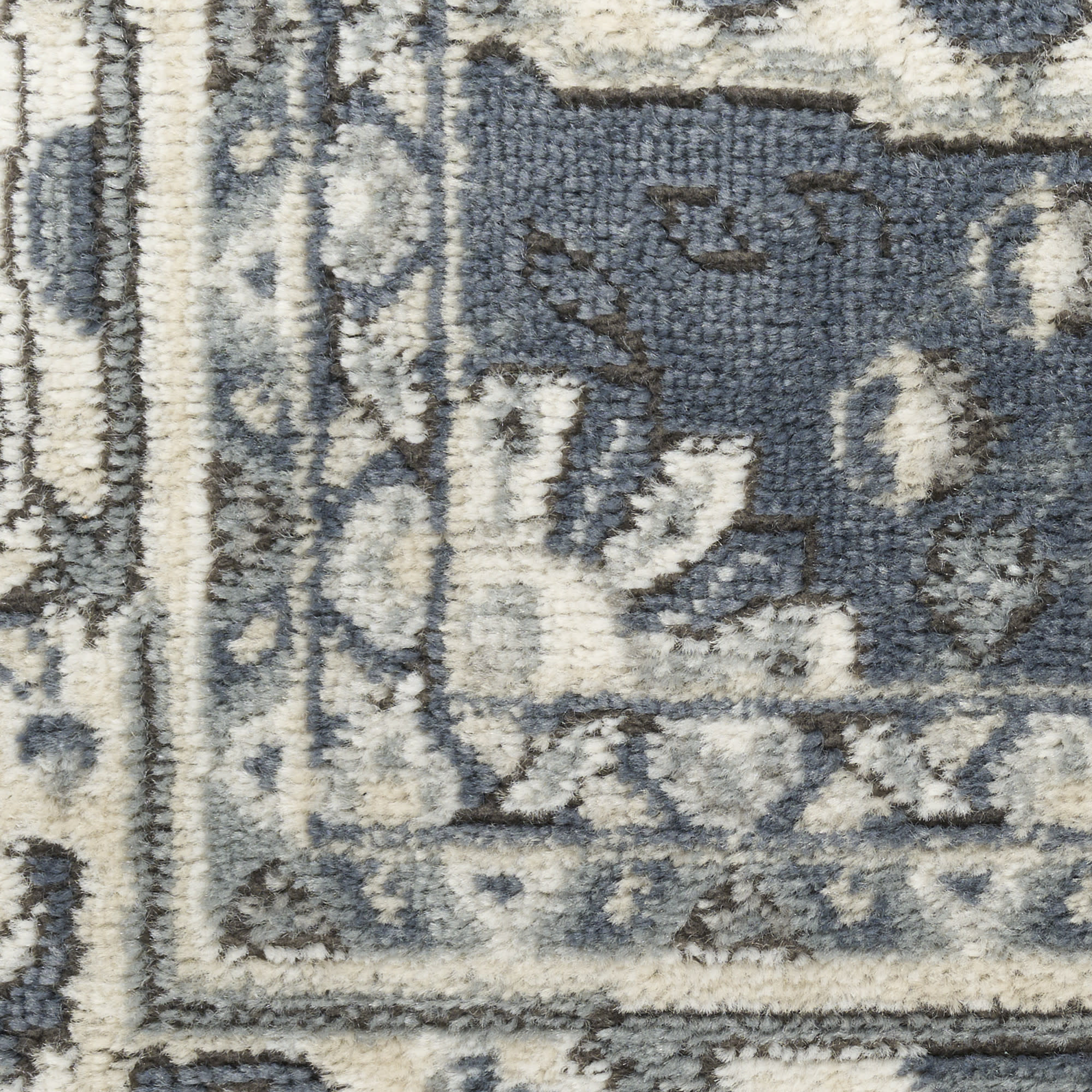 Nourison Quarry 7'10" x 9'10" Navy Ivory Vintage Indoor Rug