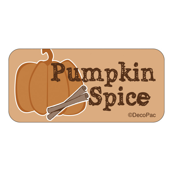 Pumpkin Spice Label PhotoCake® Edible Image® Merchandising Label