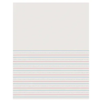 Pacon  Newsprint Handwriting Paper, Picture Story, Grade 2, 1/2 in x 1/4 in x 1/4 in ruled 8-1/2