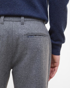 Wool-Blend Tailored Trousers 