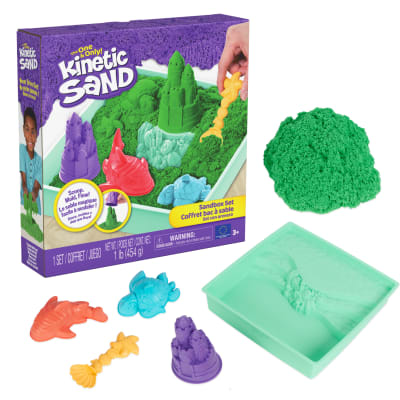 Kinetic Sand, 1lb Sandbox Playset (Green)