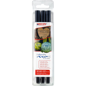 1255 Series Calligraphy Pen, Black, Set of 3