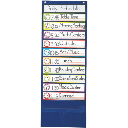 Deluxe Scheduling Pocket Chart
